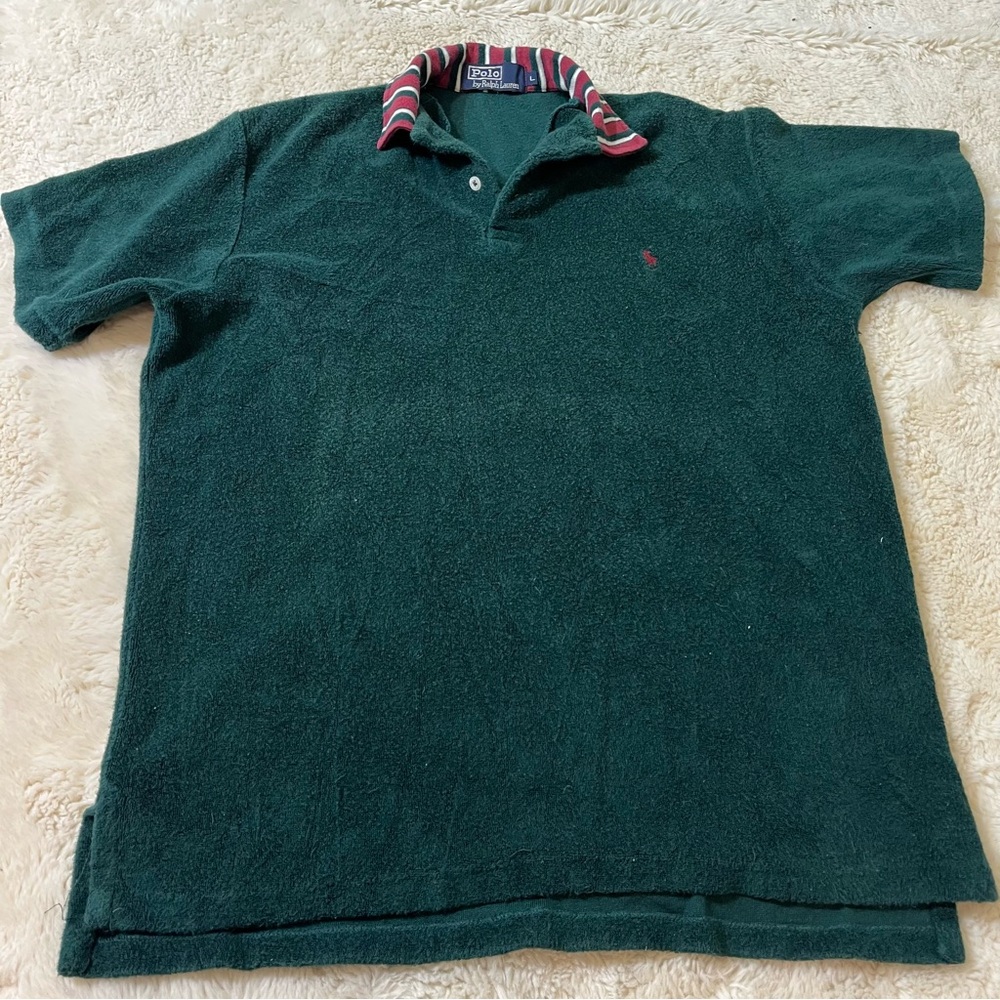 Vintage polo Ralph Lauren Terry cloth shirt rare